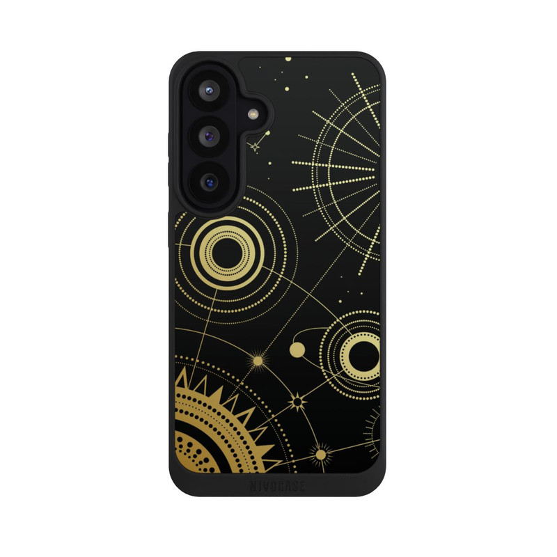 Galaxy S26 FE NIVOpure Le noir et l'or semblent abstraits
