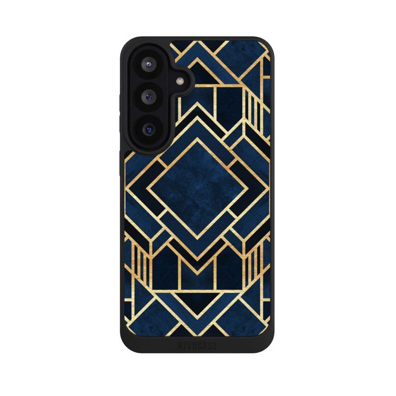 Galaxy S26 FE NIVOpure Kunst Deko Blau Golddruck