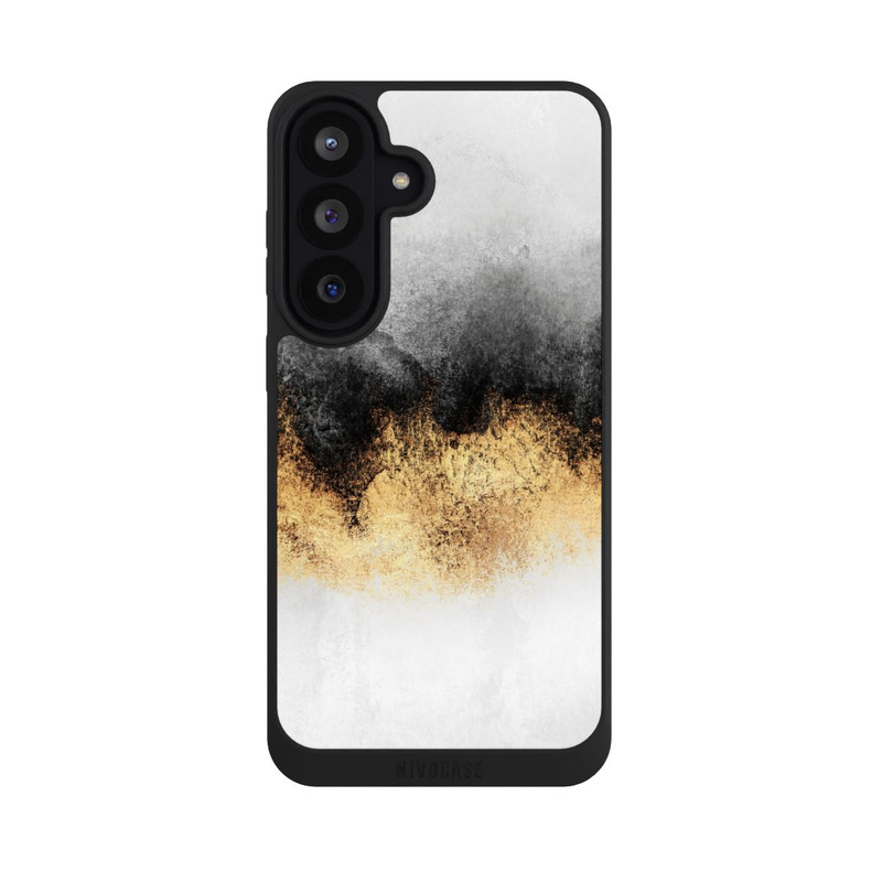 Galaxy S26 FE NIVOpure Grauer Himmelstaub Golddruck