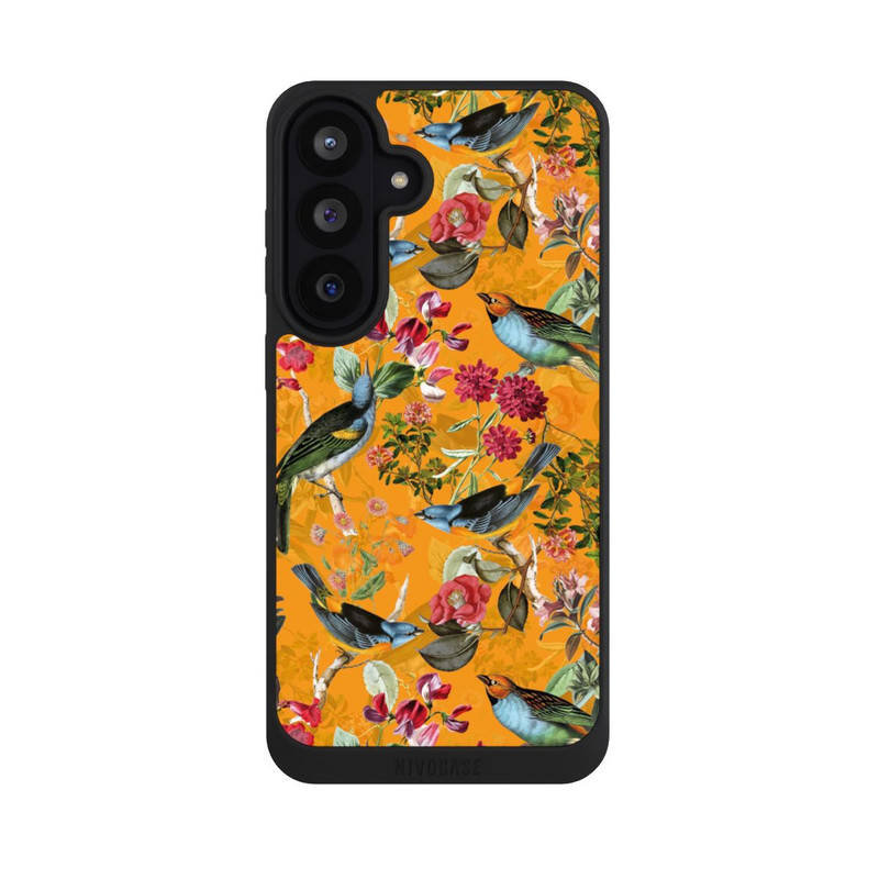 Galaxy S26 FE NIVOpure Tapete mit Vögeln und Blumen