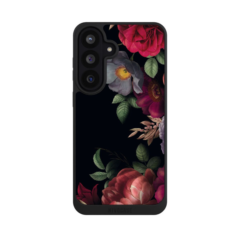 Galaxy S26 FE NIVOpure Fleurs sur noir