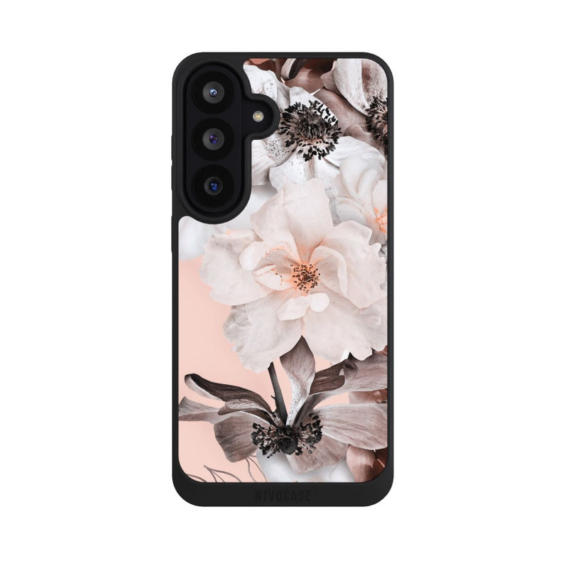 Galaxy S26 FE NIVOpure Mur de fleurs roses