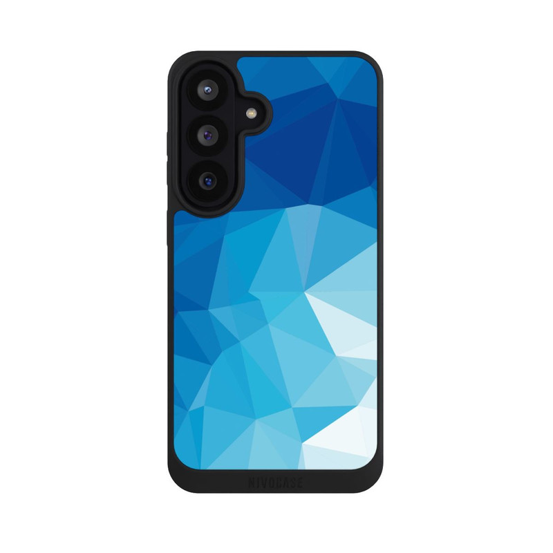 Galaxy S26 FE NIVOpure Polygonales blaues Mosaik