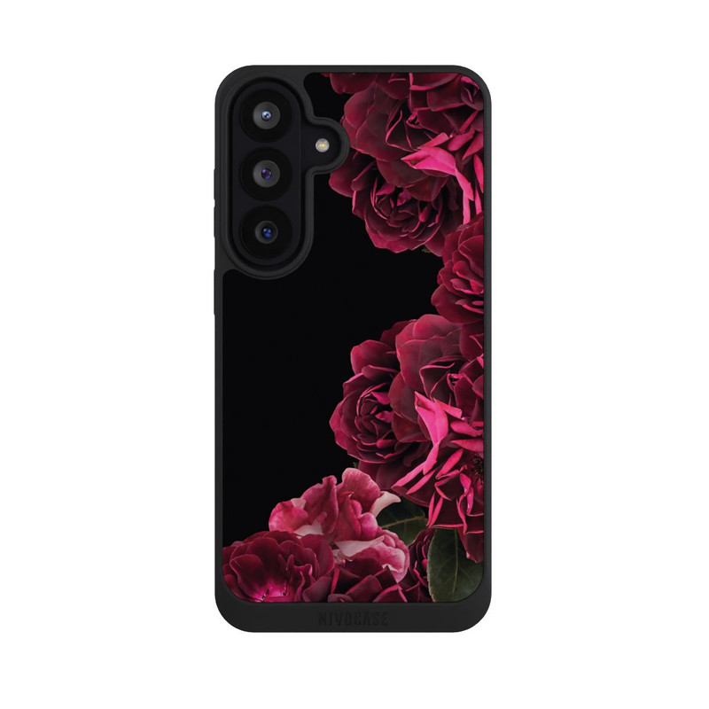 Galaxy S26 FE NIVOpure Roses Vintage sur Fond Noir