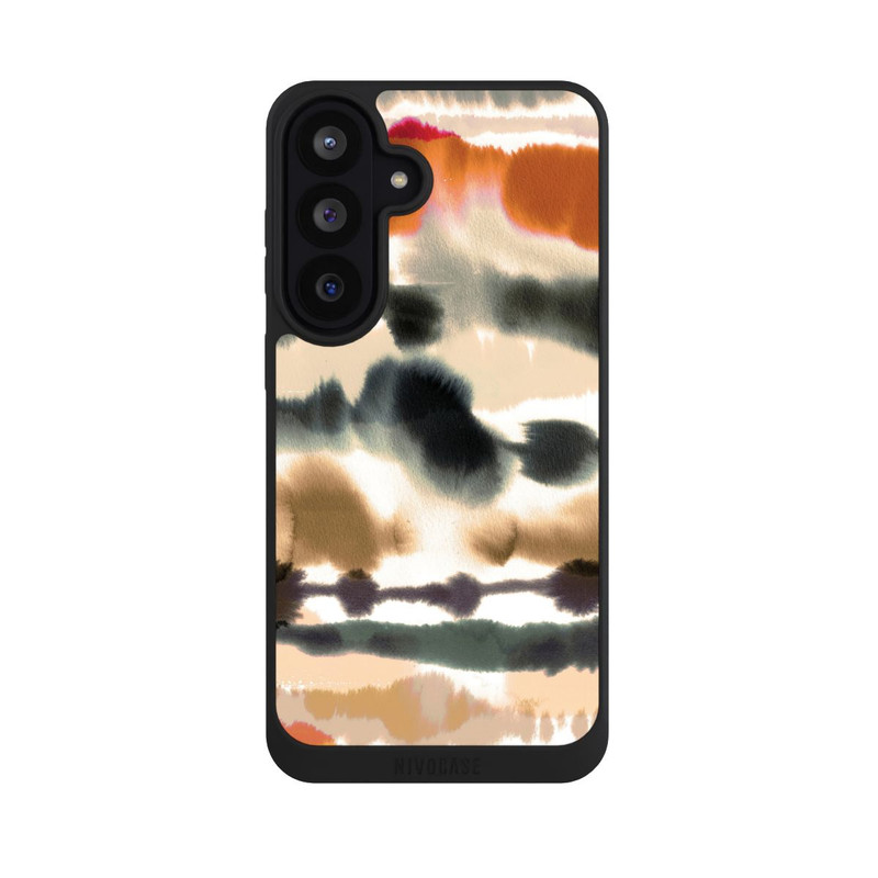 Galaxy S26 FE NIVOpure Weiche nautische Aquarelllinien Orange