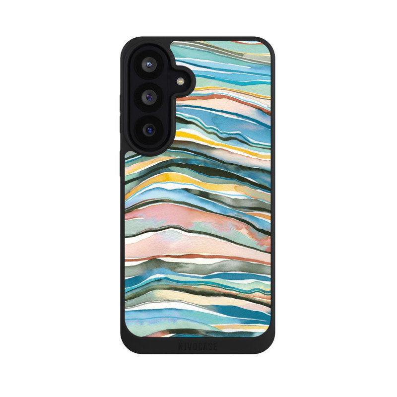 Galaxy S26 FE NIVOpure Achatschichten Aquarellblau