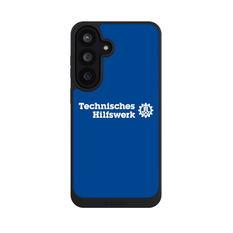 Galaxy S26 FE NIVOpure Technisches Hilfswerk Logo Blau