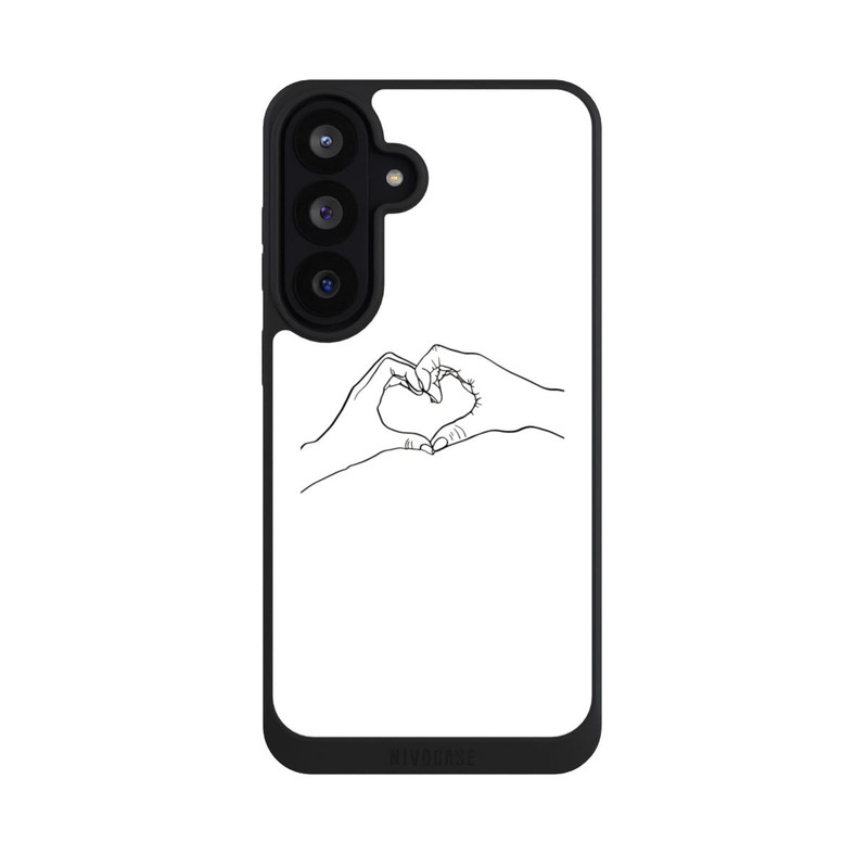 Galaxy S26 FE NIVOpure Herz Hände Line Art