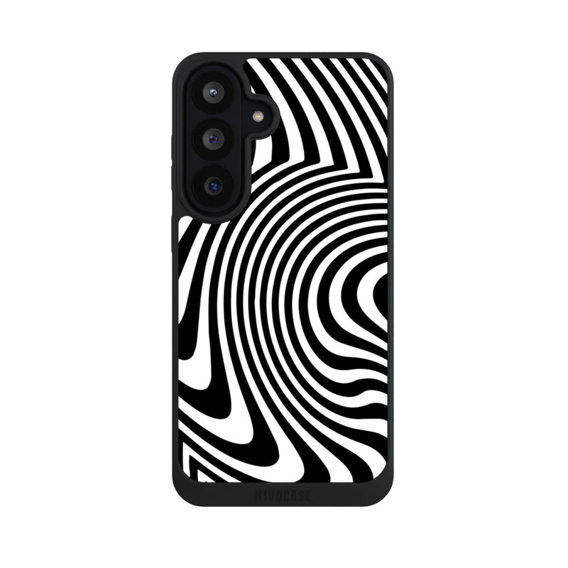 Galaxy S26 FE NIVOpure schwarz-weiße Wellen
