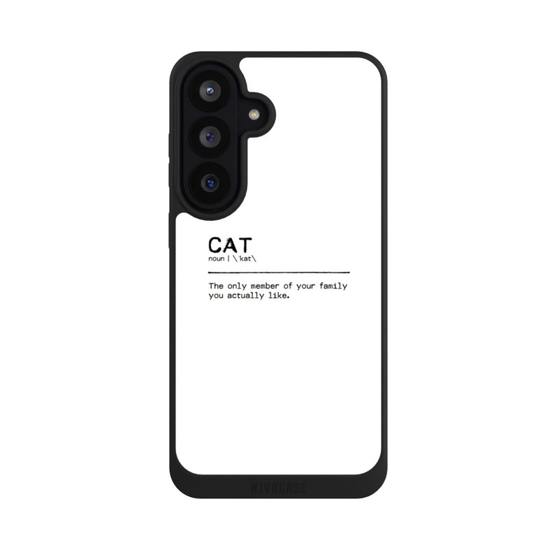 Galaxy S26 FE NIVOpure Zitat Katzenfamilie (englisch)