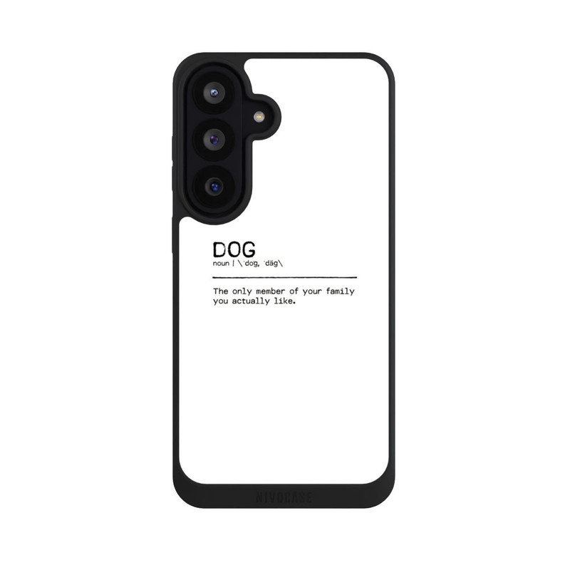 Galaxy S26 FE NIVOpure Zitat Hundefamilie (englisch)