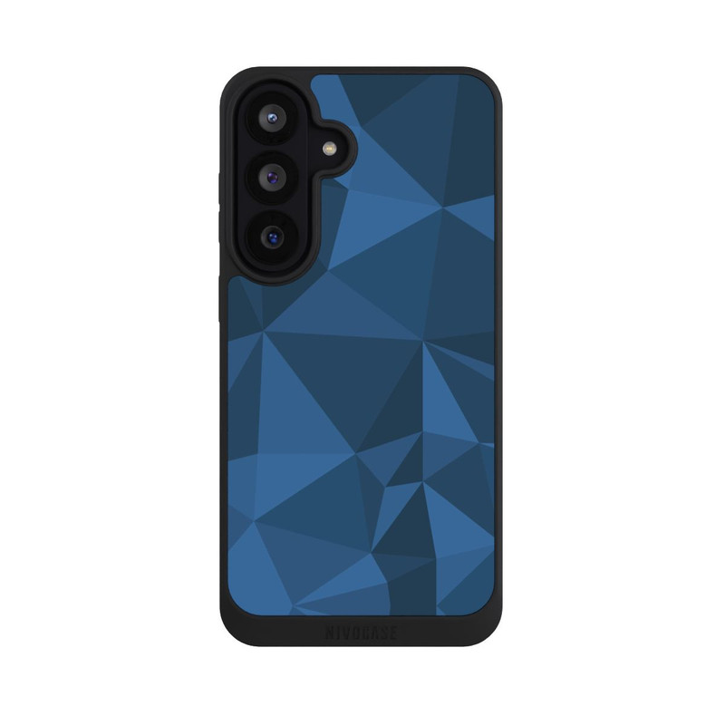 Galaxy S26 FE NIVOpure Polygon Pattern Blue