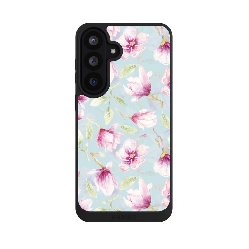 Galaxy S26 FE NIVOpure Magnolien auf Blau