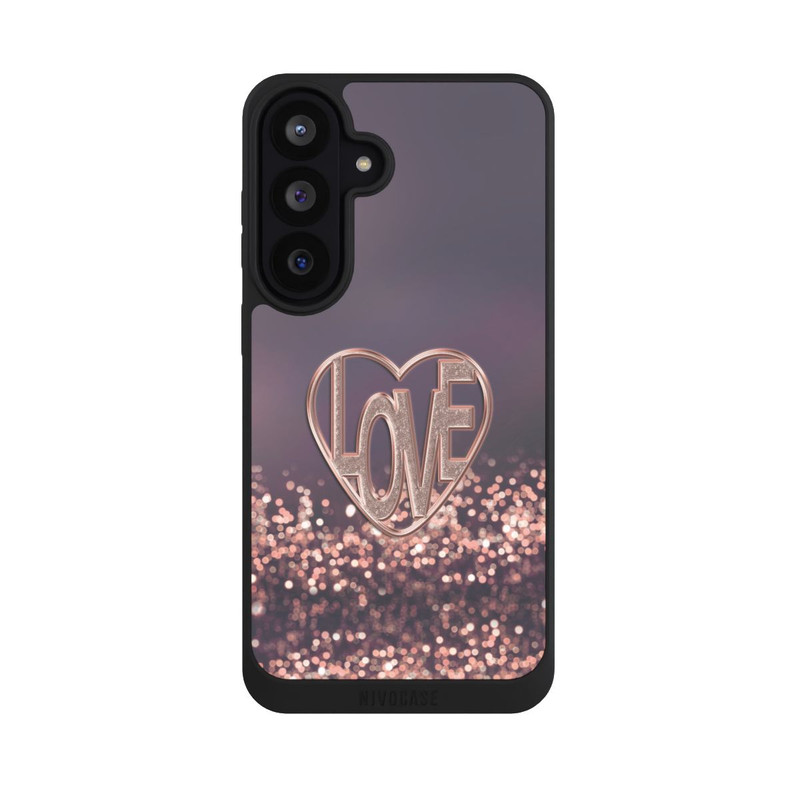Galaxy S26 FE NIVOpure LOVE Glitzerrosa