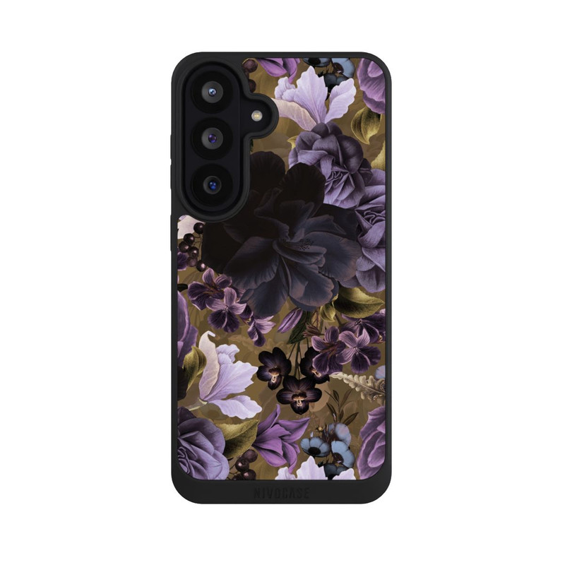 Galaxy S26 FE NIVOpure  Lila und goldene Vintageblumen