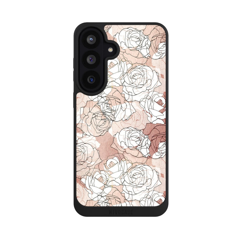 Galaxy S26 FE NIVOpure Blühende Rosen Line Art