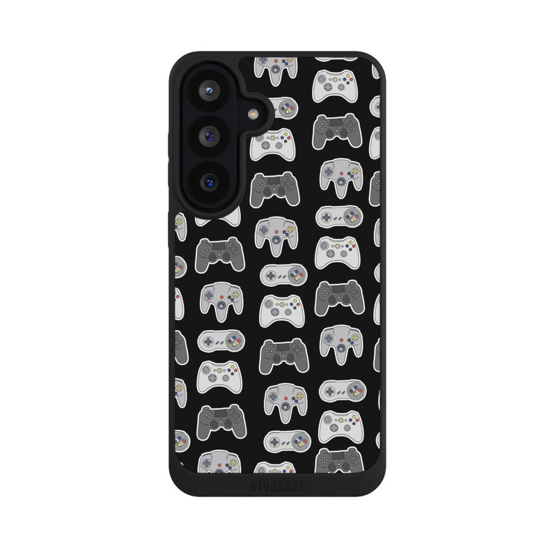 Galaxy S26 FE NIVOpure Controller Pattern Black Background
