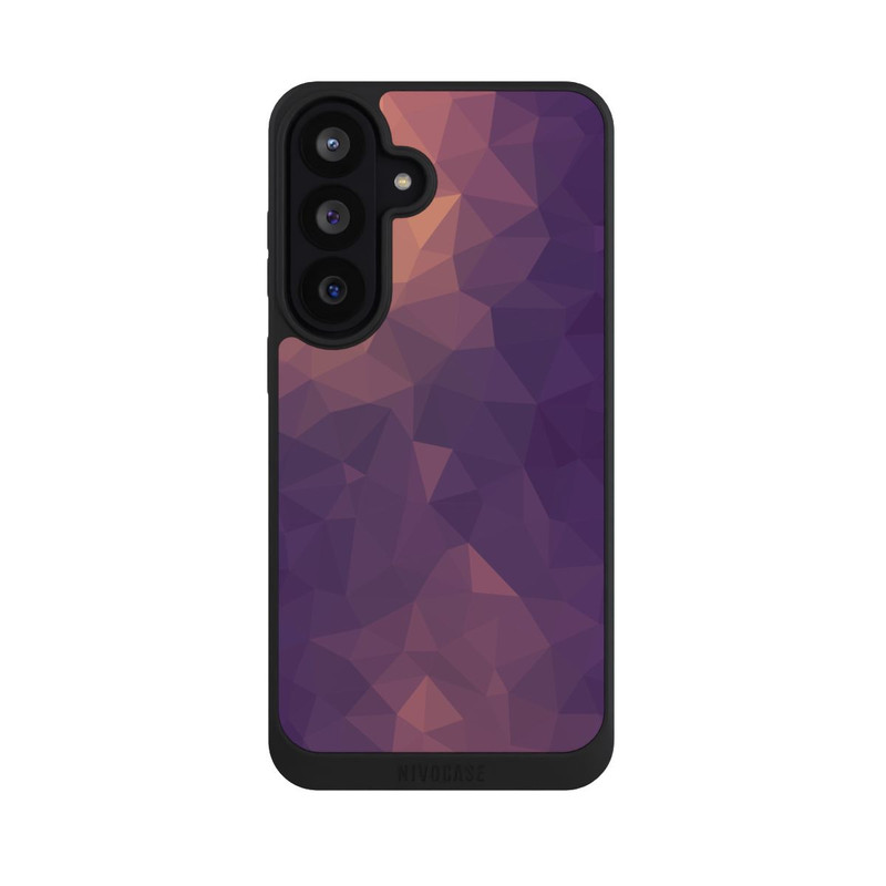 Galaxy S26 FE NIVOpure Polygonal Mosaic Rot/Violett