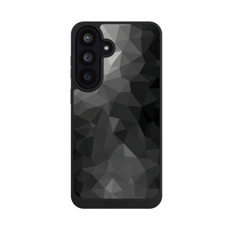 Galaxy S26 FE NIVOpure Polygonales Mosaik Schwarz/Weiß
