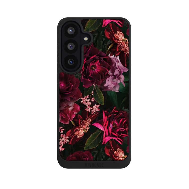 Galaxy S26 FE NIVOpure Dunkle romantische Vintage Rosen und Pfingstrosen