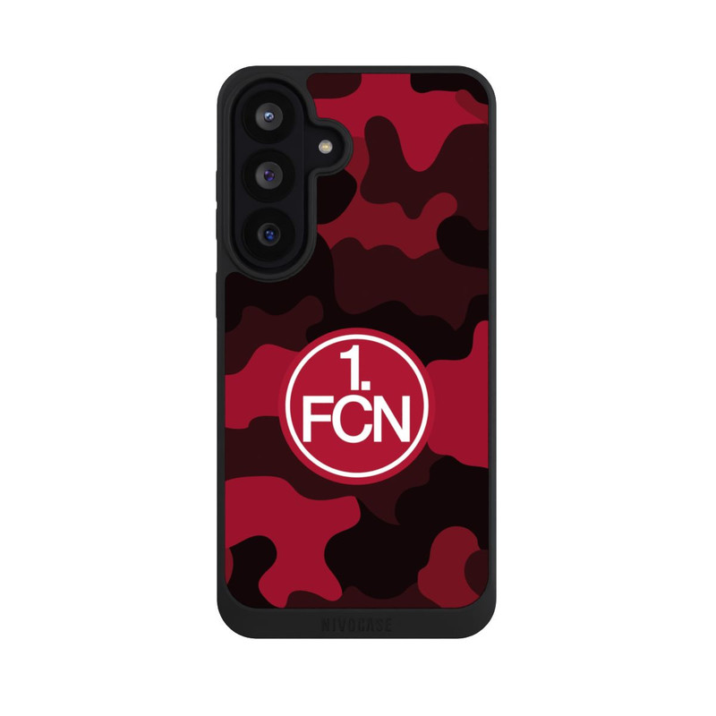 Galaxy S26 FE NIVOpure FCN Logo Weiß in Roter Tarnung