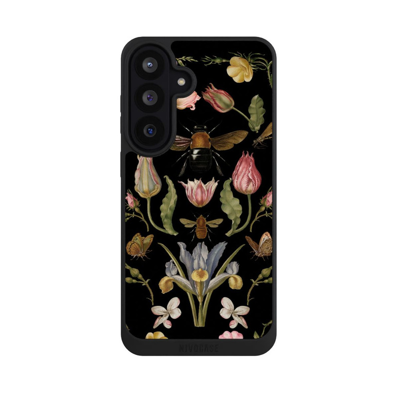 Galaxy S26 FE NIVOpure Wildblumen und Biene Schwarz