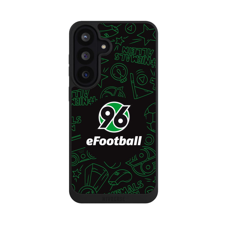 Galaxy S26 FE NIVOpure Hannover 96 Football Pattern Design Black