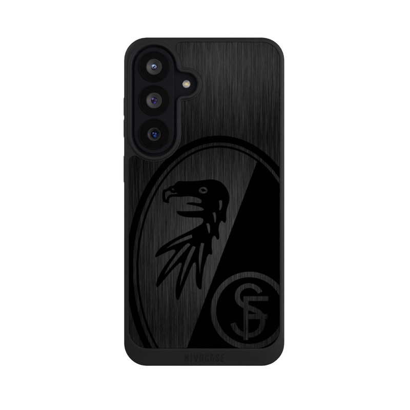 Galaxy S26 FE NIVOpure SC Freiburg Kratzen Horizontal Metall Hintergrund