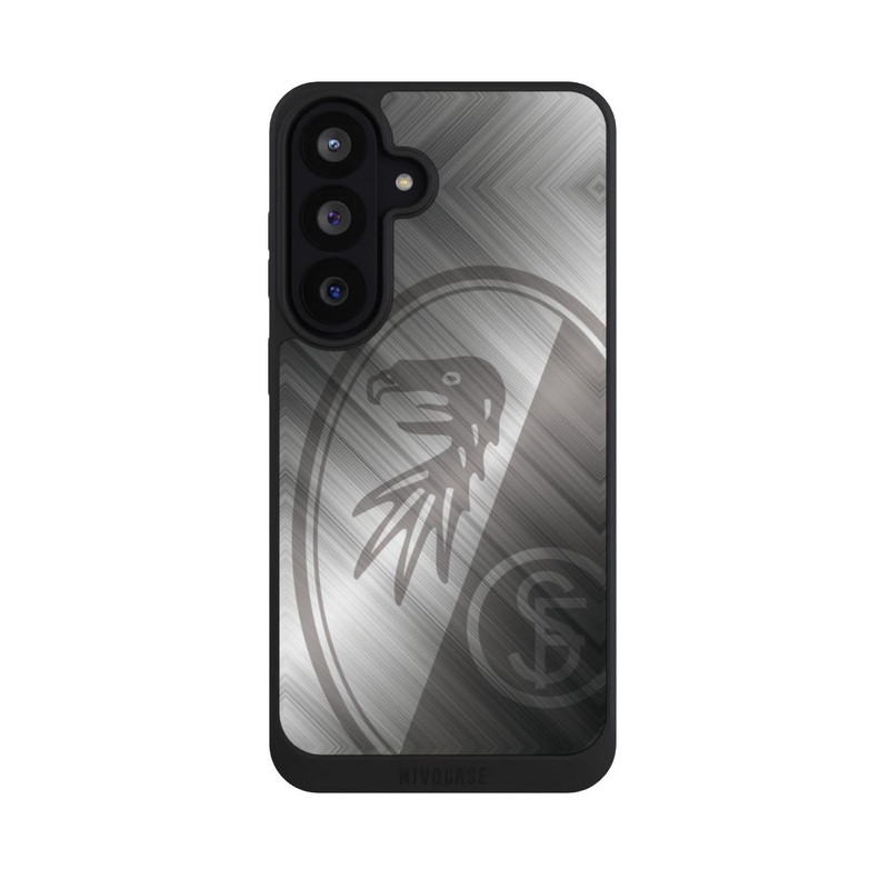 Galaxy S26 FE NIVOpure SC Freiburg Glänzendes Metall Hintergrund