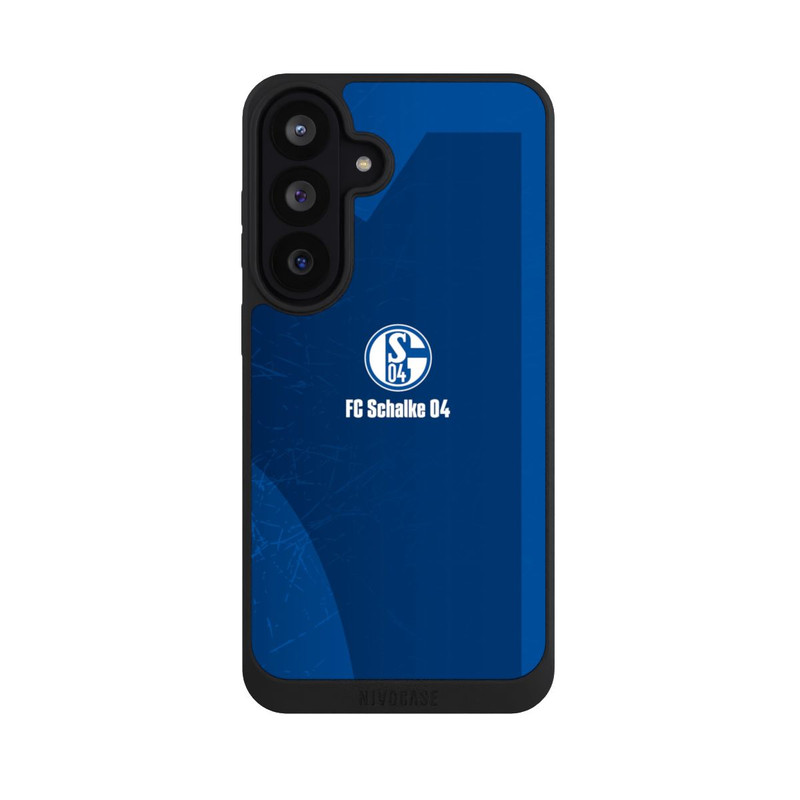 Galaxy S26 FE NIVOpure Schalke 04 Blauer Hintergrund Mit Logo