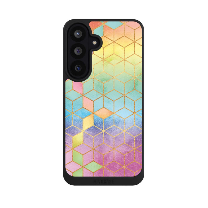 Galaxy S26 FE NIVOpure Cubes Arcs-en-ciel