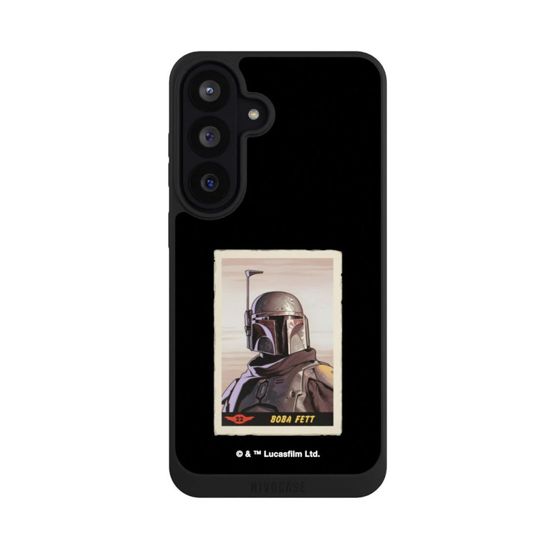 Galaxy S26 FE NIVOpure Boba Fett Badges Schwarzer Hintergrund