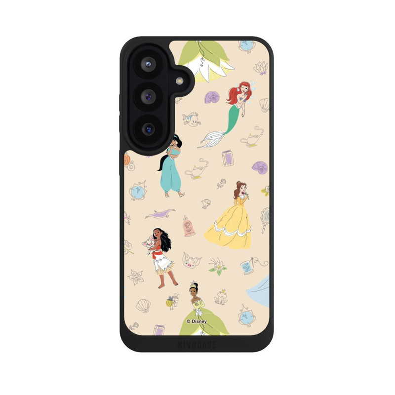 Galaxy S26 FE NIVOpure Princess Pattern Beige Disney Princess