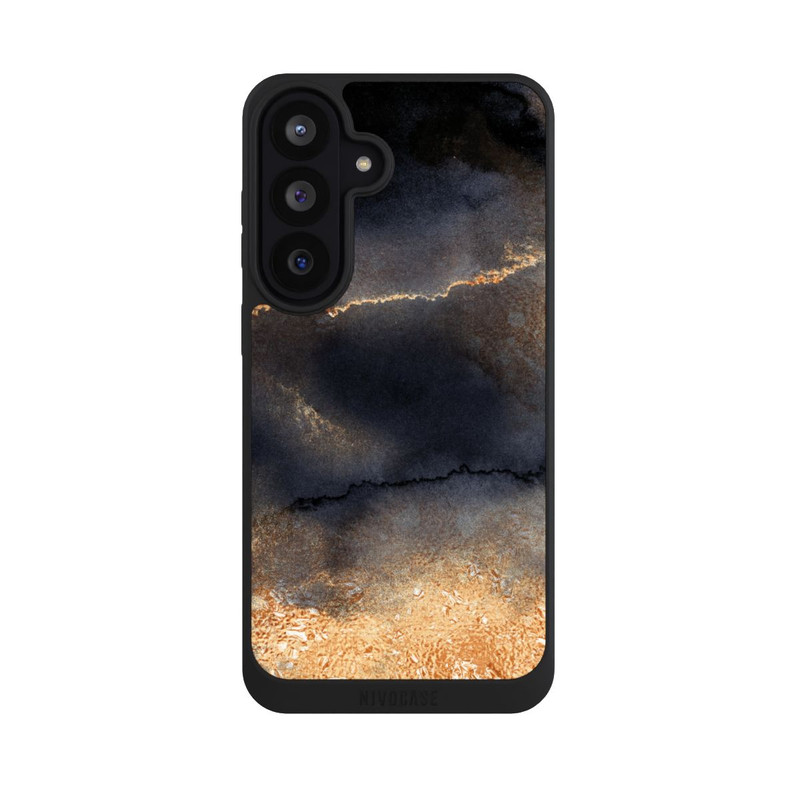 Galaxy S26 FE NIVOpure Schwarzer Marmor Goldstaub Look