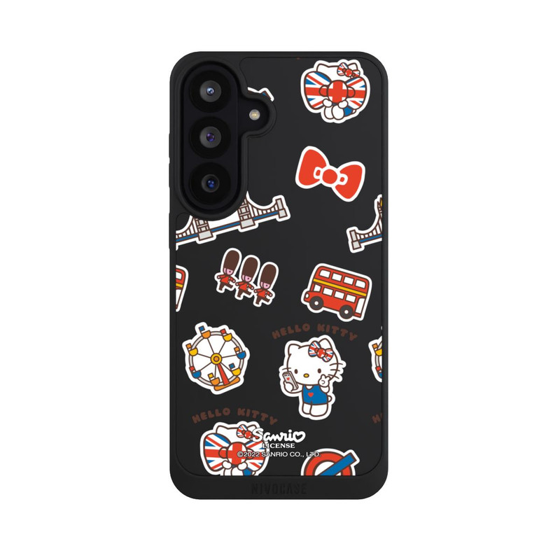 Galaxy S26 FE NIVOpure Hello Kitty Londoner Abzeichen Transparent