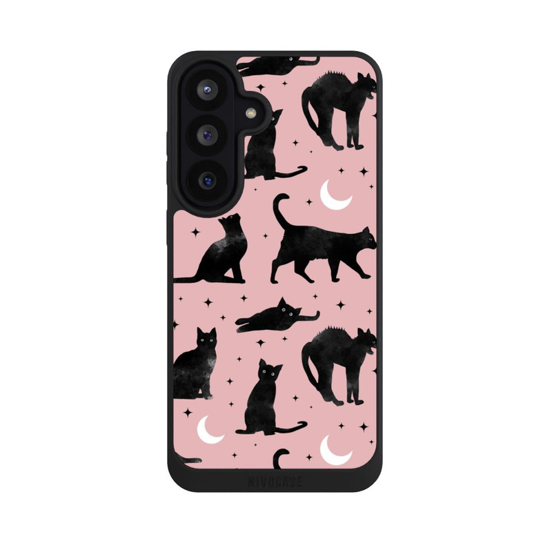 Galaxy S26 FE NIVOpure Lune & Chats Fond Rose