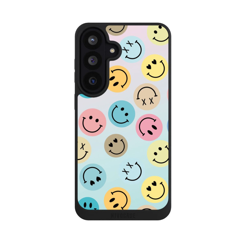 Galaxy S26 FE NIVOpure Smiles Emotes Pattern Colorful
