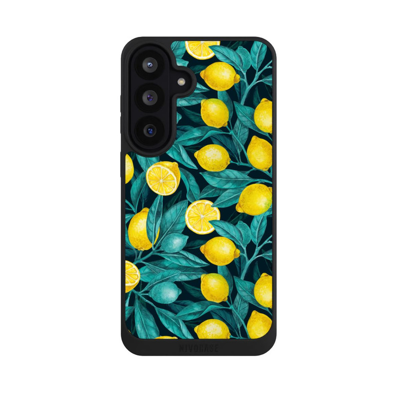Galaxy S26 FE NIVOpure Zitronen und Blätter dunkel