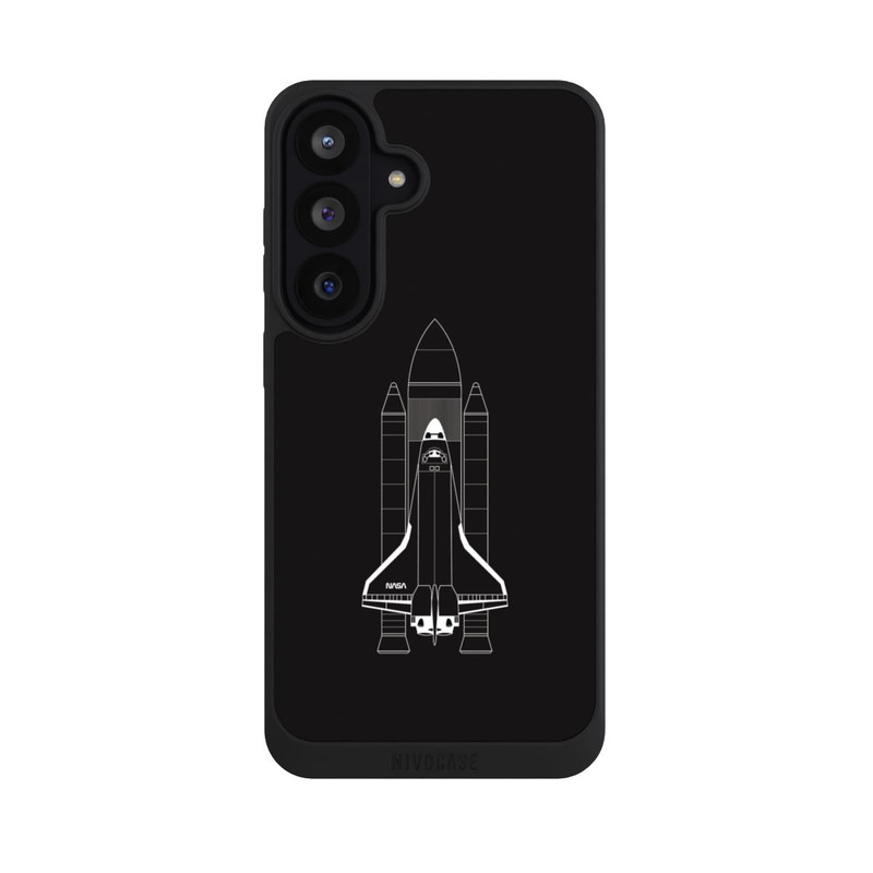 Galaxy S26 FE NIVOpure Navette spatiale blanc sur noir