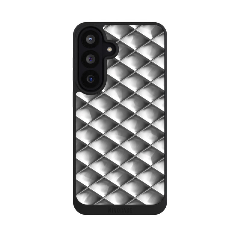 Galaxy S26 FE NIVOpure Glamour Silver Squares