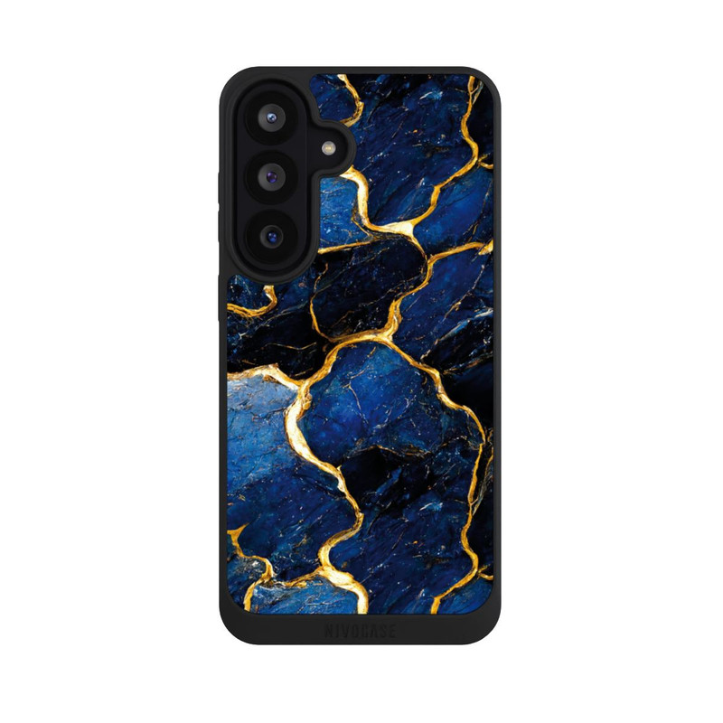 Galaxy S26 FE NIVOpure Blaue Marmor Gold Druck