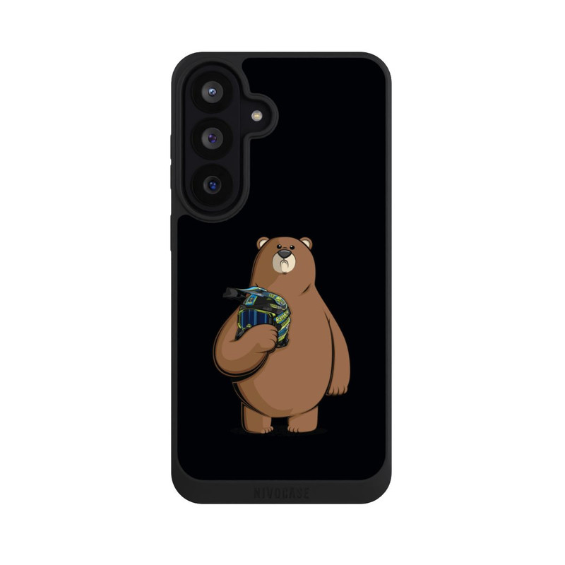 Galaxy S26 FE NIVOpure Der Bär mit dem Helm Schwarz