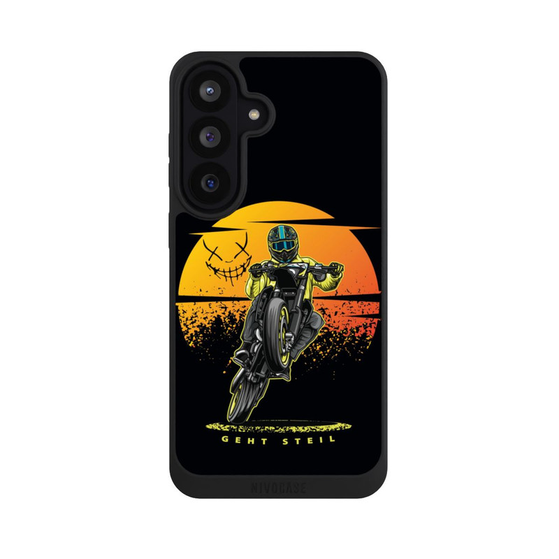 Galaxy S26 FE NIVOpure Sonnenuntergang Wheelie