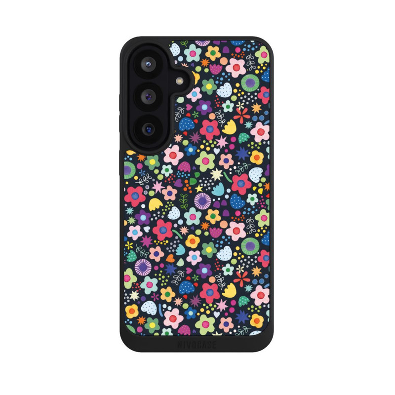 Galaxy S26 FE NIVOpure Psychedelic Flowers Multi Black