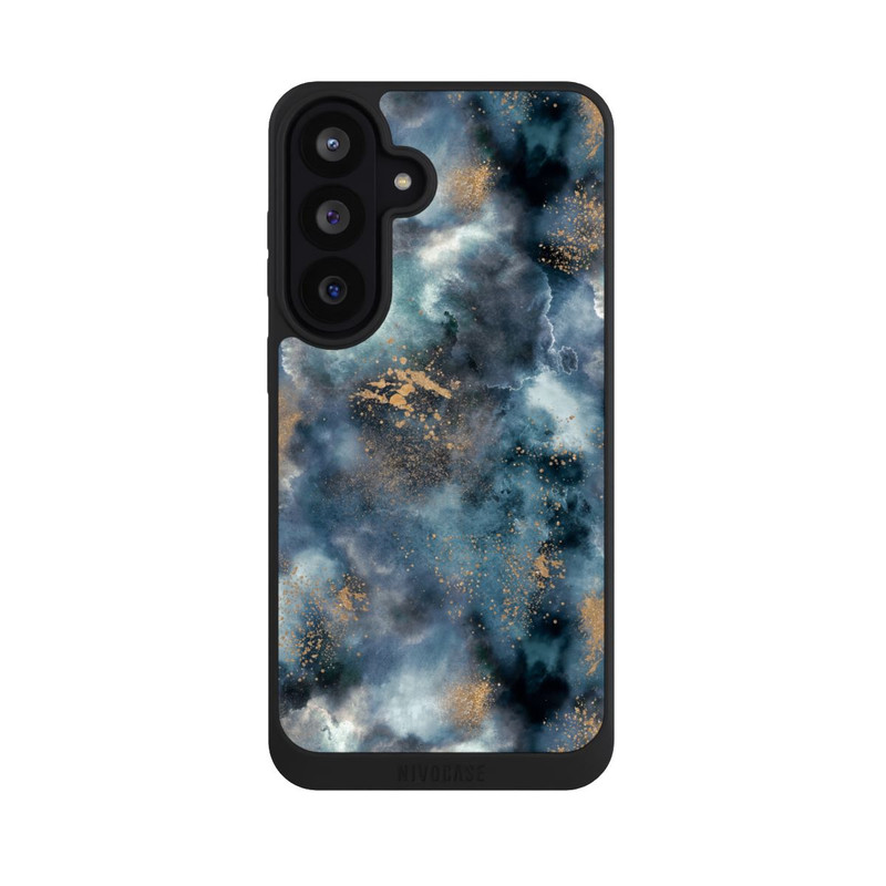 Galaxy S26 FE NIVOpure Smoky Marble Watercolor Navy