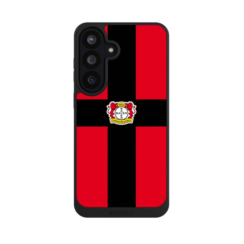 Galaxy S26 FE NIVOpure Bayer 04 Leverkusen Schwarzes Kreuz auf Rot