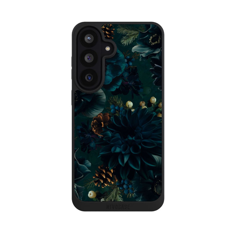 Galaxy S26 FE NIVOpure Blumenmuster Grün und Blau