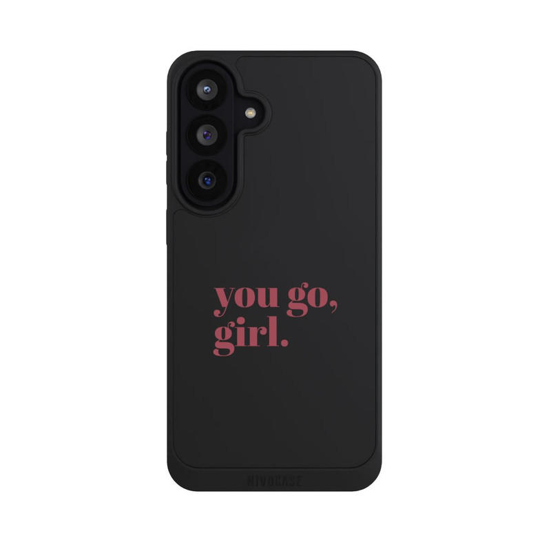 Galaxy S26 FE NIVOpure You Go Girl Rosa Transparent