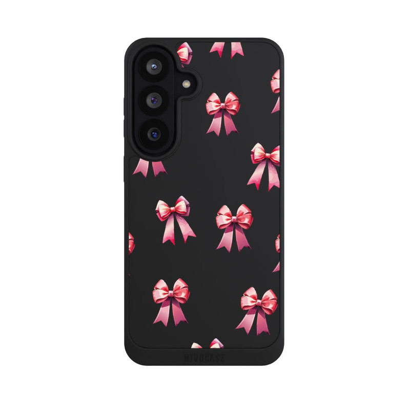 Galaxy S26 FE NIVOpure Bow Red Pattern Watercolor Transparent