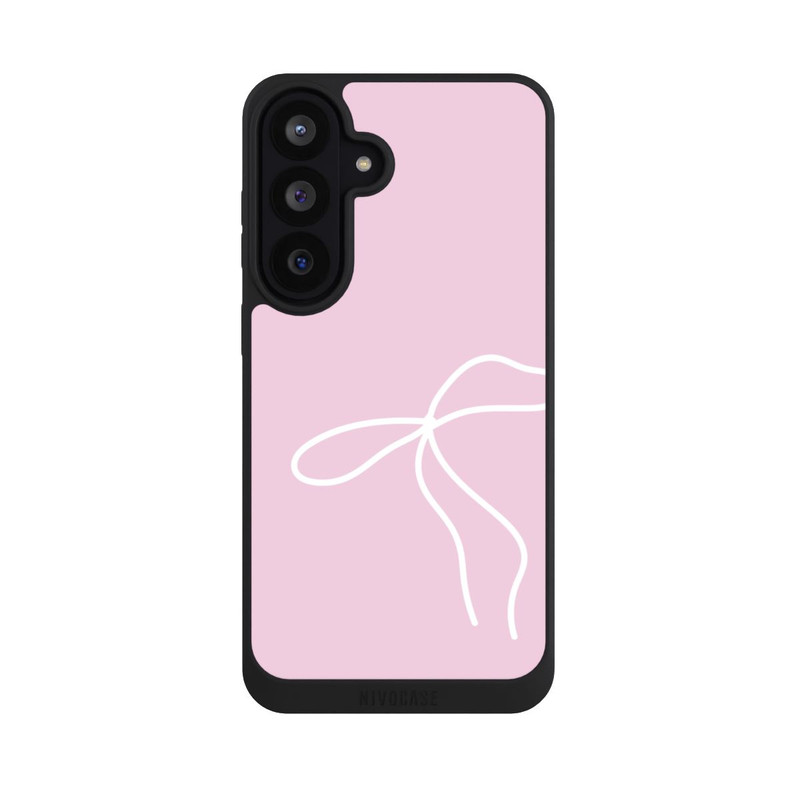 Galaxy S26 FE NIVOpure Trendy Schleife Weiß Rosa